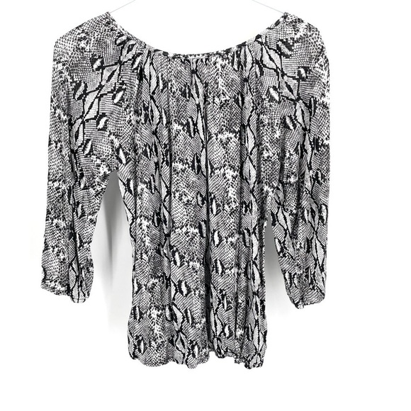 Michael Michael Kors MK Snake Print Blouse Top - Picture 4 of 6
